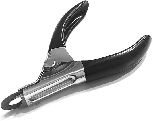 Guillotine Type Dog Nail Clippers for Small and Medium-Sized Dogs, Safety Guard to Avoid Over Cutting, Sharp Stainless Steel Blade, 7 mm Hole