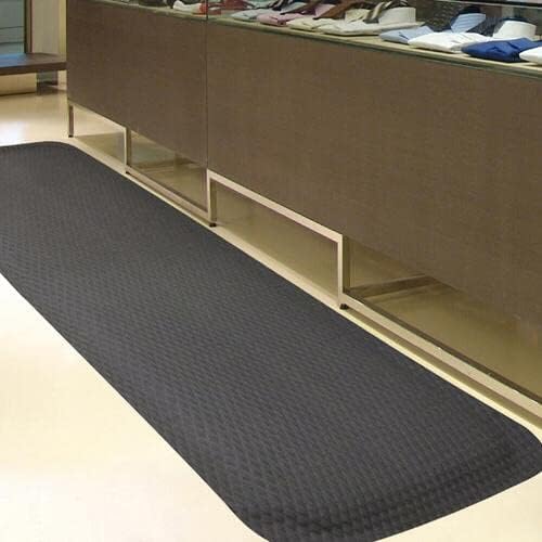 American Floor Mats Hog Heaven 5/8 inch Black & Black Border 3' x 5' Nitrile Backed Anti-Fatigue Comfort Mat