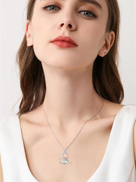 Seiyang Animal Necklace 925 Sterling Silver Elephant/Rabbit/Owl/Phoenix Pendant Necklace Animal Jewelry Gifts for Women Animal Lovers