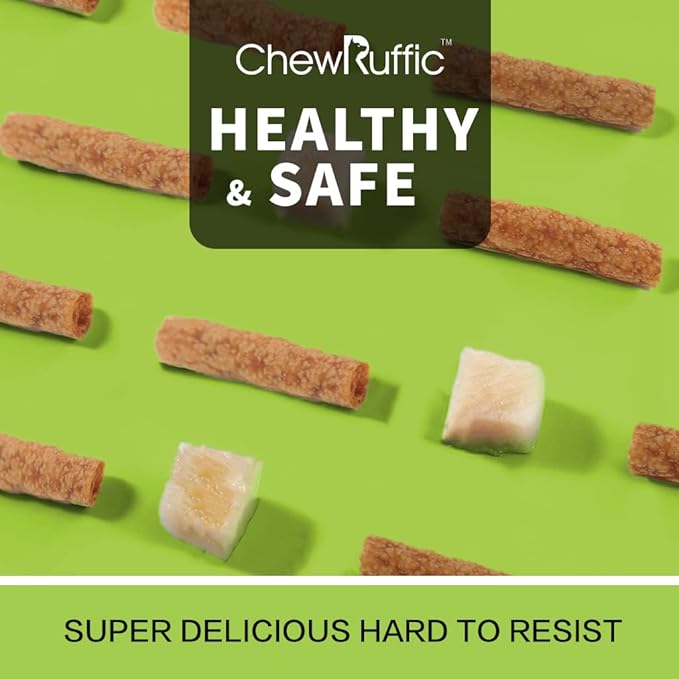 Chicken Dog Chew Sticks, Puffed Human Grade Dog Treat Sticks, Rawhide Alternative, Easy to Digest 10pcs/Pack