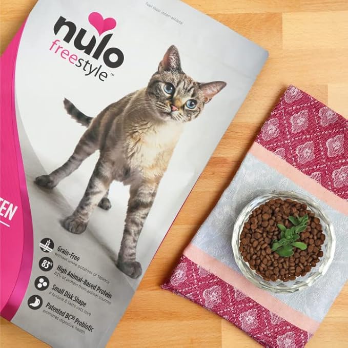 Nulo Freestyle Cat & Kitten Food, Premium Grain-Free Dry Small Bite Kibble Cat Food, High Animal-Based Protein with BC30 Probiotic for Digestive Health Support, 14 Pound (Pack of 1)