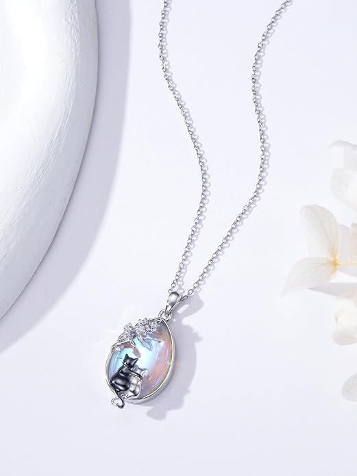 Seiyang Animal Necklace 925 Sterling Silver Elephant/Rabbit/Owl/Phoenix Pendant Necklace Animal Jewelry Gifts for Women Animal Lovers