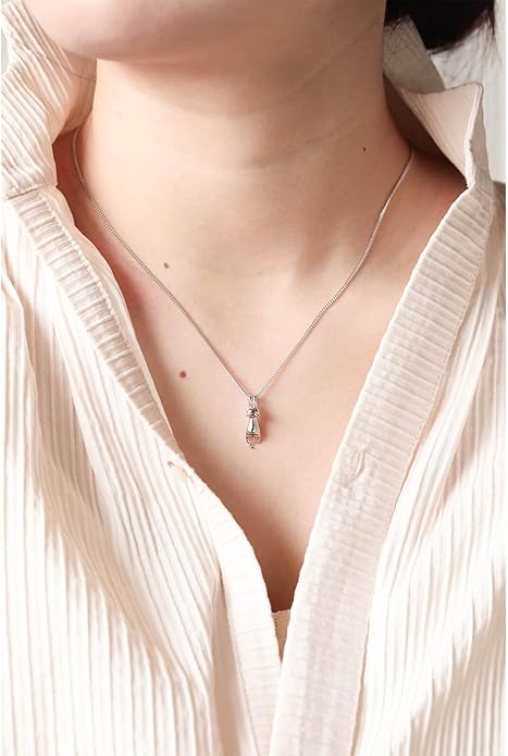S.Leaf Sterling Silver Cat Necklace - Kitten Jewelry for Cat Lovers - Themed Gifts for Women