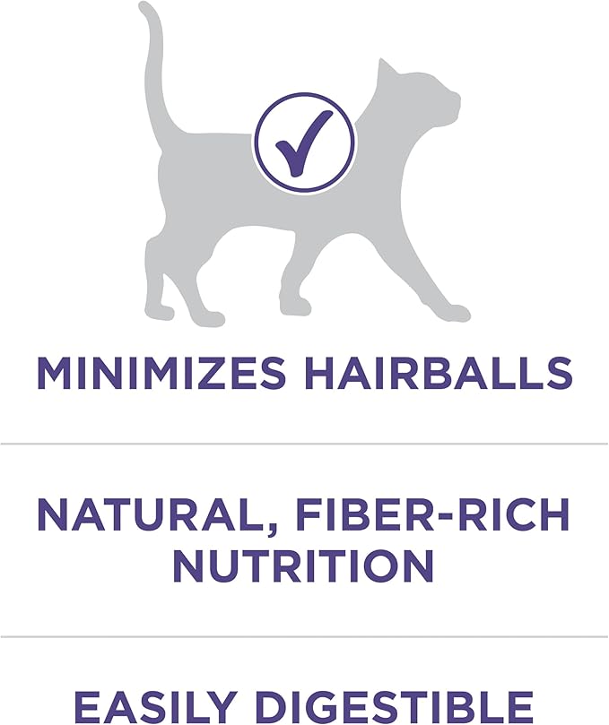 Purina ONE Natural Cat Food for Hairball Control, +PLUS Hairball Formula - 16 lb. Bag