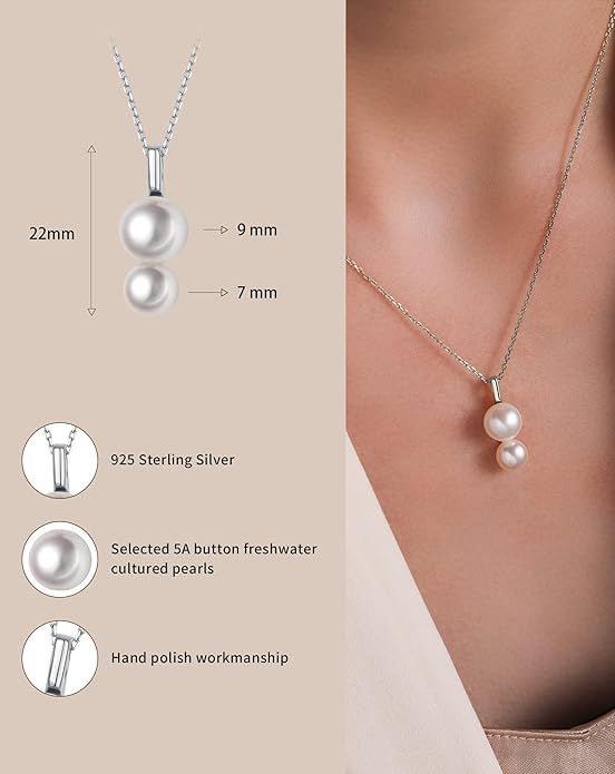 S.Leaf Cat Pearl Necklaces For Women Sterling Silver Cat Lovers Lady Gifts Pearl Opal Jewelry Pendant Collarbone Charm Necklace Best Friend Birthday Gifts for Women Trendy Sister Mom Wife Womens Her Friend Party