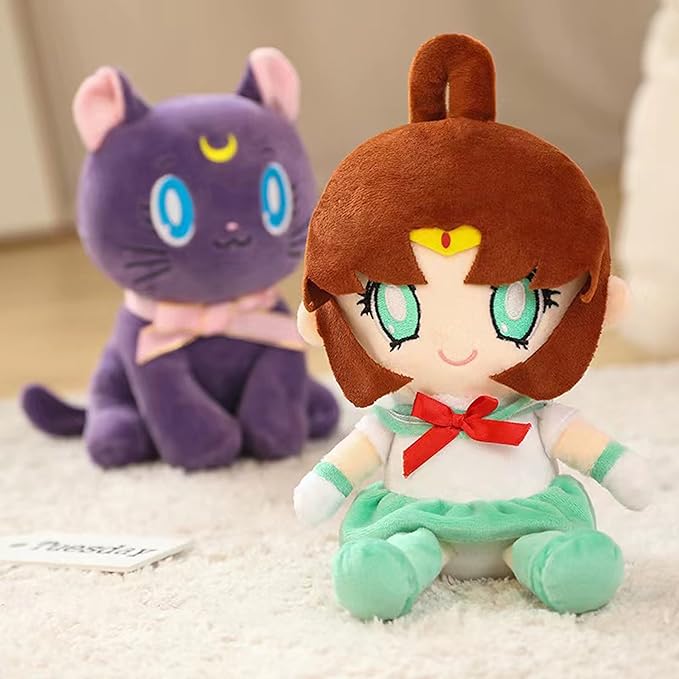 Sailor Plush Doll, Purple Cat Plush Stuffed Animal Cartoon Plushie Cute Soft Sofa Plush Toy Figure Pillow Cushion,10 Inch