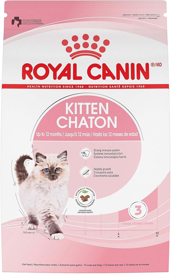 Royal Canin Feline Health Nutrition Dry Kitten Food, Supports Digestive Health, Immune Support and Healthy Energy, 14 lb Bag