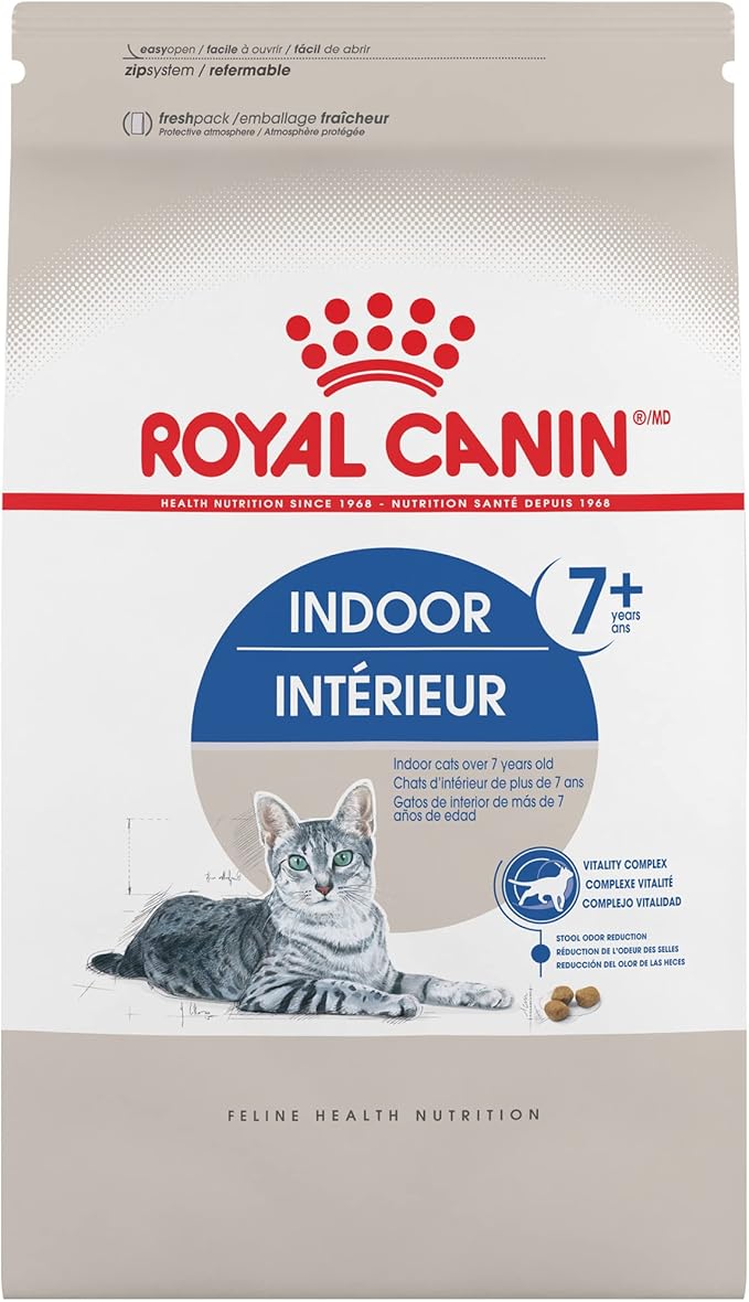 Royal Canin Indoor 7+ Adult Dry Cat Food, 2.5 lb bag