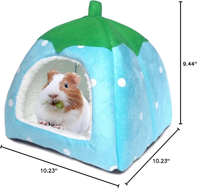 Guinea Pig Hideout Bed Rabbit House Cave Accessories Cozy Hide-Out for Bunny Hedgehog Ferret Chinchilla&Other Small Animals