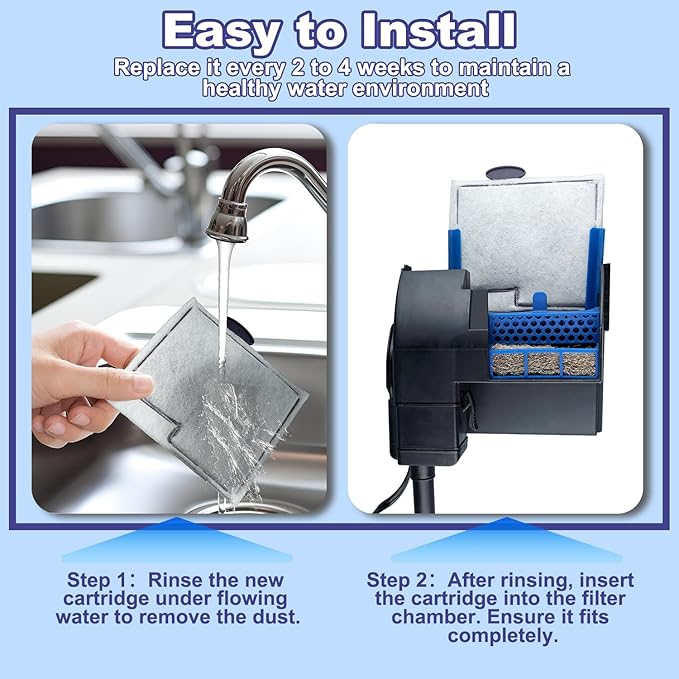 10 Pack Medium Filters Cartridges Compatible with Aqueon QuietFlow LED PRO Power Filter Size 10, E Internal Power Filter Size 20,10 Gallon Fish Tank