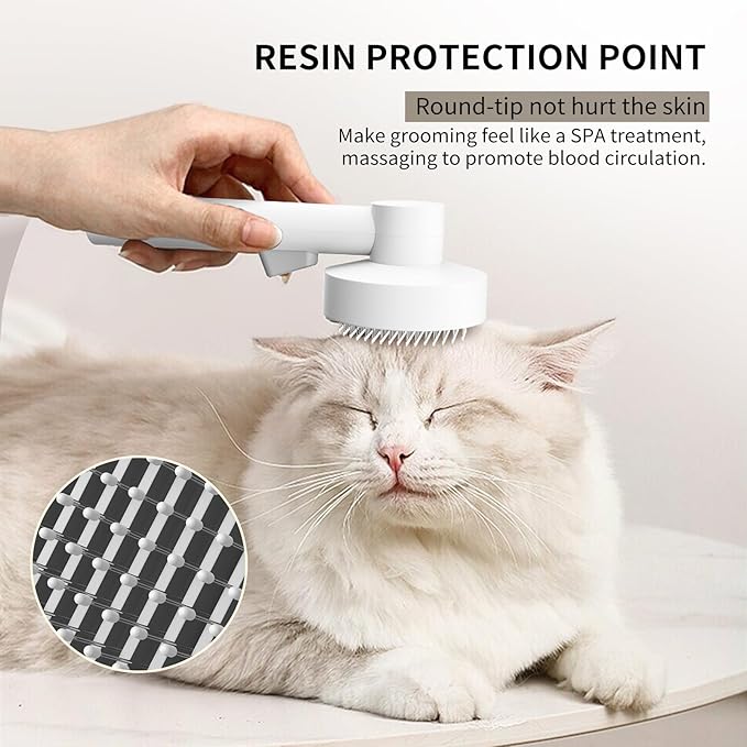 Self Cleaning Slicker Cat Brushes for Indoor Shedding Short Haired Dogs Grooming Supplies for Long Hair Pet Comb Essentials Tools for Pitbulls Removes Matted Fur and Loose Undercoat Set (Sky Blue)