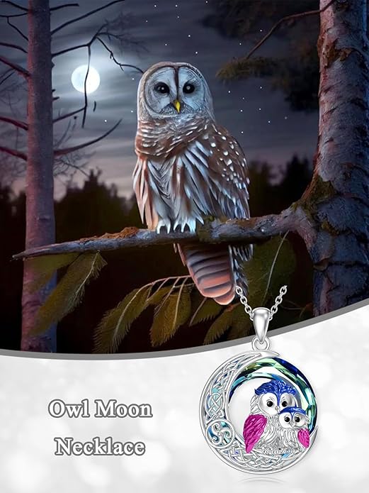 Seiyang Animal Necklace 925 Sterling Silver Elephant/Rabbit/Owl/Phoenix Pendant Necklace Animal Jewelry Gifts for Women Animal Lovers
