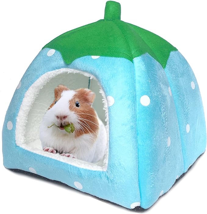 Guinea Pig Hideout Bed Rabbit House Cave Accessories Cozy Hide-Out for Bunny Hedgehog Ferret Chinchilla&Other Small Animals