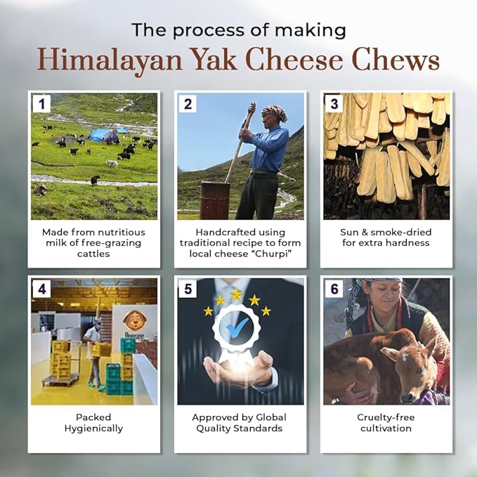 Dogsee Original Himalayan Yak Cheese Dog Chews (Small - 3 Bars) | Fights Plaque and Tartar| Yak Chews for Small Dogs | Rawhide Free | Easily Digestible Dog Treats