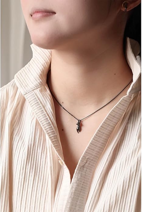 S.Leaf Sterling Silver Cat Necklace - Kitten Jewelry for Cat Lovers - Themed Gifts for Women