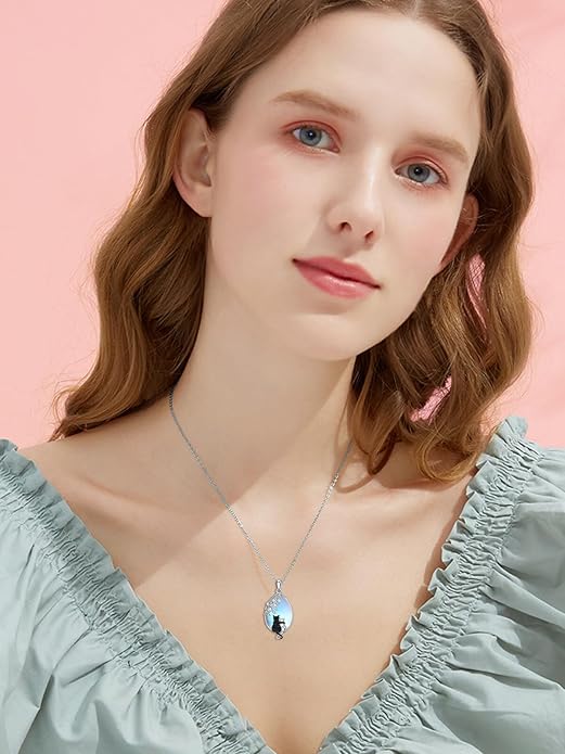 Seiyang Animal Necklace 925 Sterling Silver Elephant/Rabbit/Owl/Phoenix Pendant Necklace Animal Jewelry Gifts for Women Animal Lovers