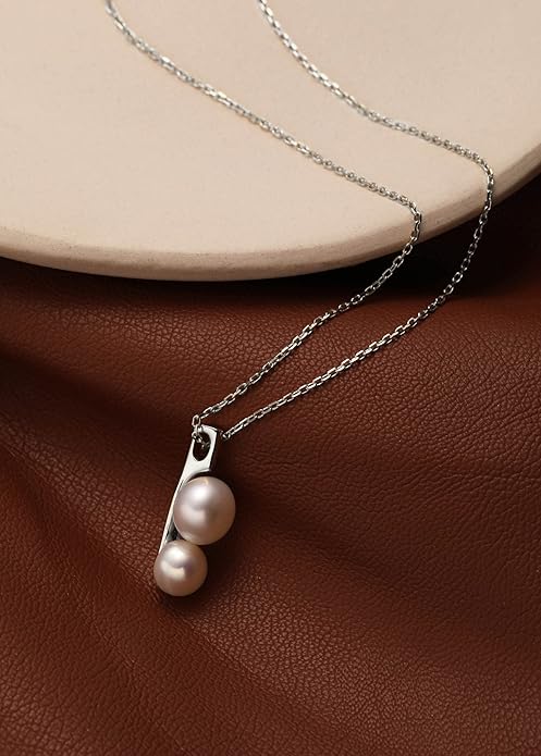S.Leaf Cat Pearl Necklaces For Women Sterling Silver Cat Lovers Lady Gifts Pearl Opal Jewelry Pendant Collarbone Charm Necklace Best Friend Birthday Gifts for Women Trendy Sister Mom Wife Womens Her Friend Party