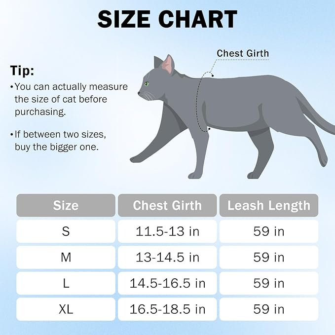 SCENEREAL Cat Harness and Leash Set Escape Proof, Adjustable Soft Air Mesh Kitten Harnesses for Girls Boys Small Medium Big Cats, Reflective Light Travel Pet Walking Vest for Puppy Rabbit, Black M