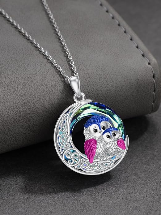 Seiyang Animal Necklace 925 Sterling Silver Elephant/Rabbit/Owl/Phoenix Pendant Necklace Animal Jewelry Gifts for Women Animal Lovers