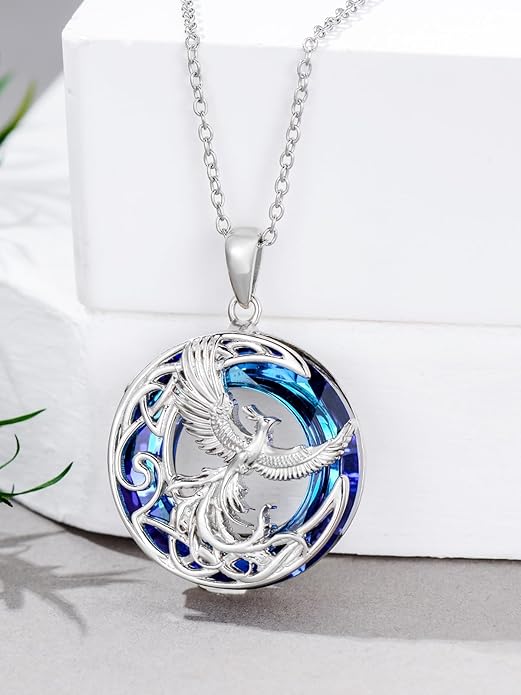 Seiyang Animal Necklace 925 Sterling Silver Elephant/Rabbit/Owl/Phoenix Pendant Necklace Animal Jewelry Gifts for Women Animal Lovers