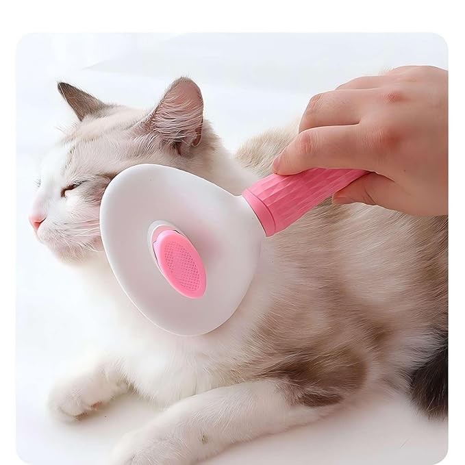 Self Cleaning Slicker Brush for Cats & Dogs, Cat Brush For Shedding, Cat Brush & Dog Brush with Massage Particles, Deshedding Brush, Hair Brush Puppy Brush for Haired Dogs