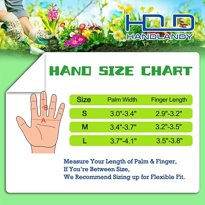 HANDLANDY Rose Pruning Gardening Gloves for Men Women, Thorn Proof Forearm Protection Leather Garden Gloves, Gardening Gifts for Gardeners (Beige- goatskin, Large (Pack of 1))