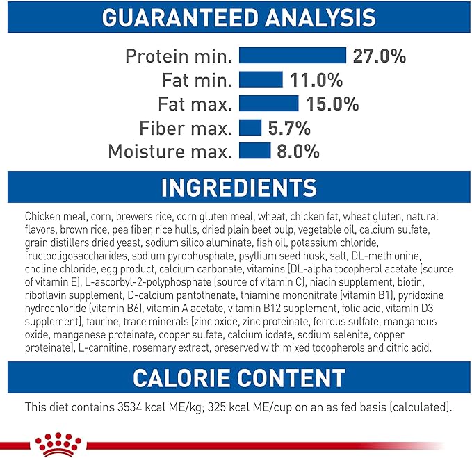 Royal Canin Indoor 7+ Adult Dry Cat Food, 2.5 lb bag