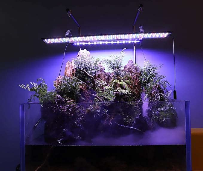 hygger Advanced LED Aquarium Light with Timer, 24/7 Lighting Cycle & DIY Mode, Full Spectrum Fish Tank Light for 30-36 in Freshwater Planted Tank