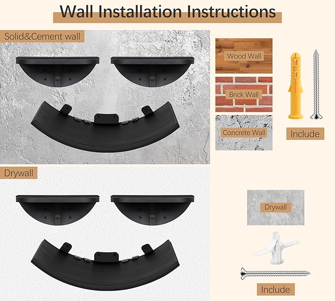 Grey Sisal-Padded Cat Wall Steps (2-Pack), Floating Wooden Cat Perch and Climbing Step Set, Wall Mounted Furniture for Jumping & Play