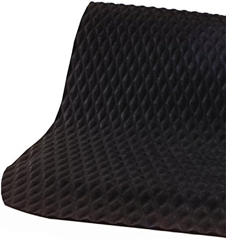 American Floor Mats Hog Heaven Premium 7/8" Black & Black Border 5' x 12' Nitrile Backed Anti-Fatigue Comfort Mat