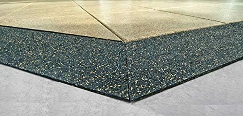 American Floor Mats - Extreme Rubber Gym Tiles - 1 Inch Thick Colorful Rubber Gym Tiles - Superior Shock and Sound Absorbing Tiles - 10% Gold 50 Tile Pack (Covers 200 Sq Ft)