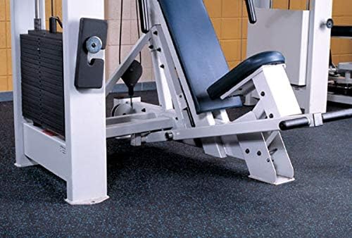 American Floor Mats 1/4in (7mm) Thick Solid Black 4' x 7' Heavy Duty Rubber Rolls, Protective Exercise Mats, Home Gym Rubber Flooring