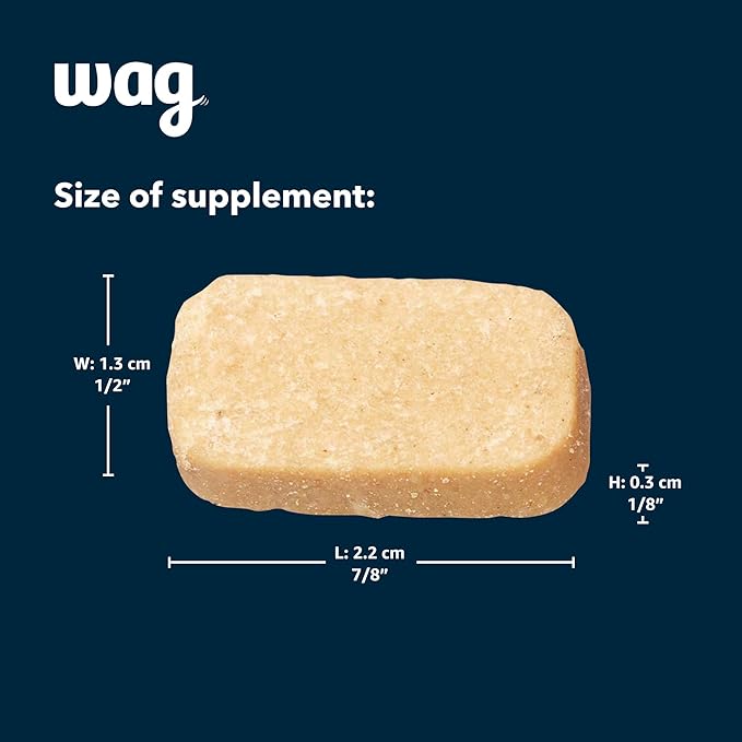 Amazon Brand - Wag Probiotic Supplement Chews for Dogs, Supports Digestive Health and Gut Flora, Natural Duck Flavor, 160 Count, Pack of 1