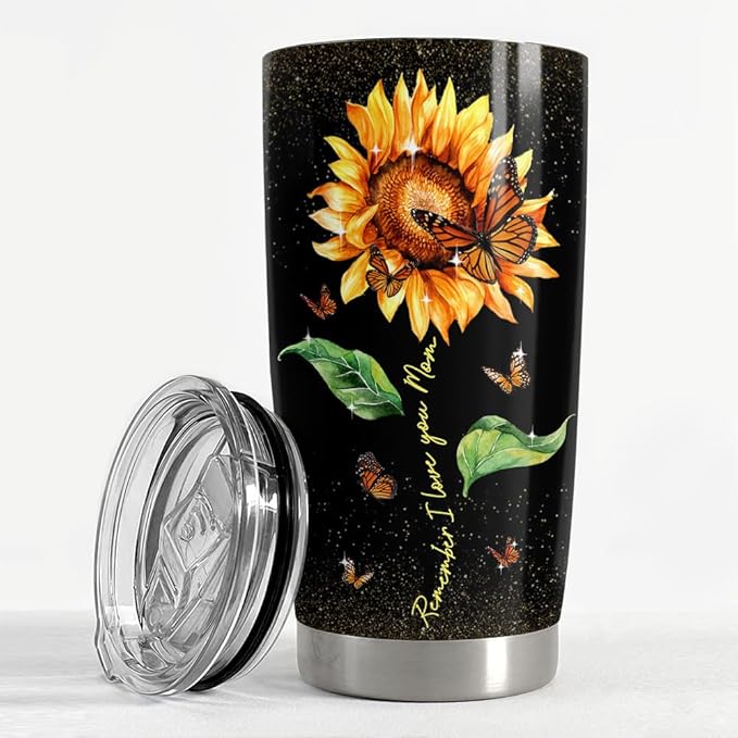 SANDJEST Tumbler for Mom 20oz Stainless Steel Insulated Tumblers Coffee Travel Mug Cup Gifts for Moms Mommy Mothers Mama Gift for Birthday Christmas