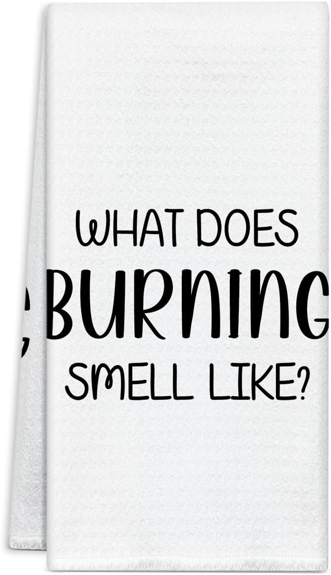 Satire and Irony Funny Kitchen Towel for Women Men, Dish Towel Tea Towels for Kitchen Decor, Kitchen Towels for Cooking Baking Set of 1, Bathroom Hand Towel, Housewarming Gifts, 16 x 24 Inch