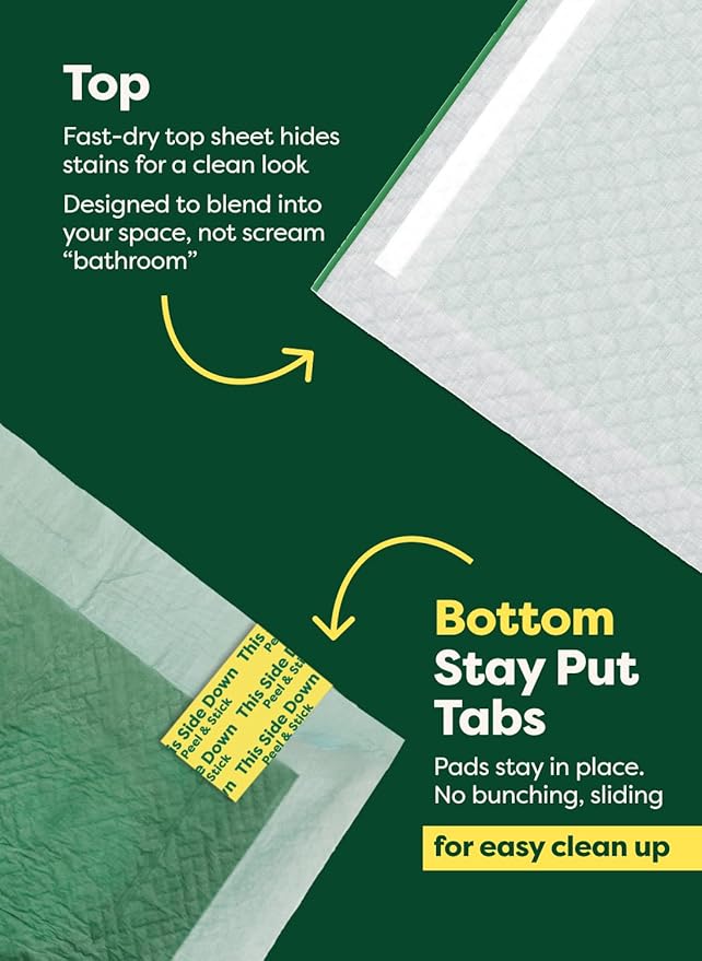 Earth Rated Max Absorbency Puppy Pee Pads for Dogs Absorbs 2X Faster & 2X More, Leak-Proof Odor-Free Potty Training Wee Wee Pad, Unscented, XL, 28” x 34”, 40 Count