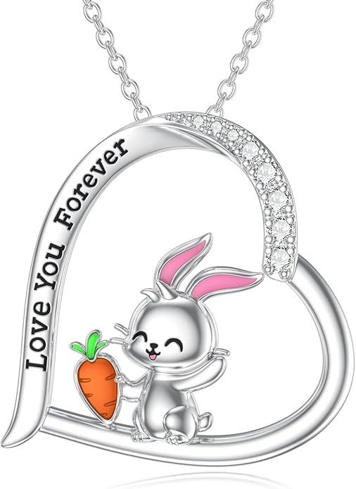 Seiyang Animal Necklace 925 Sterling Silver Elephant/Rabbit/Owl/Phoenix Pendant Necklace Animal Jewelry Gifts for Women Animal Lovers
