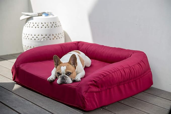K9 Ballistics Tough Orthopedic XXL Extra Large Bolster Dog Bed - Washable, Durable and Water Resistant Dog Bed - Made for Big Dogs, 40"x68", Black