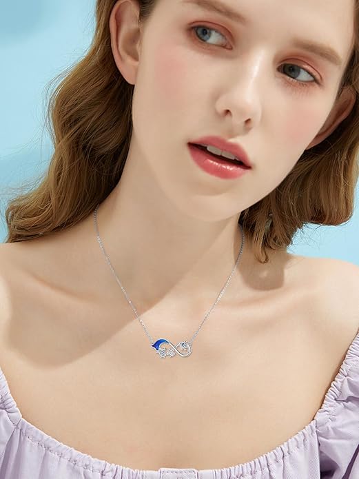 Seiyang Animal Necklace 925 Sterling Silver Elephant/Rabbit/Owl/Phoenix Pendant Necklace Animal Jewelry Gifts for Women Animal Lovers