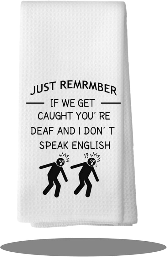 Sarcastic Bar Kitchen Bathroom Decor Towels - Funny Housewarming Kitchen Dish Towels Gift for Family Friends Colleagues, Funny Bathroom Hand Towels Decor 16″×24″