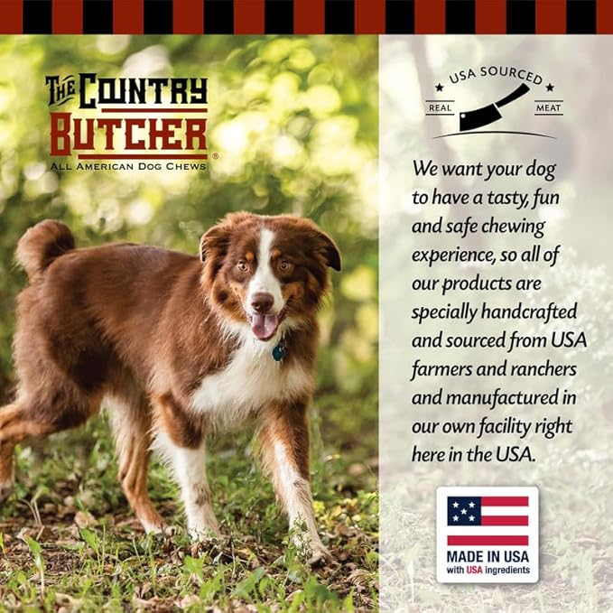 2" Beef Marrow Dog Bones for Aggressive Chewers, Small Breed Dog Treat, Natural, Tough, Chew Toy, Made in The USA, 6 Count