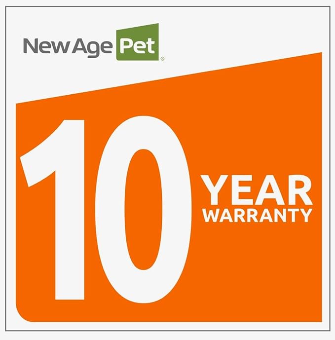 New Age Pet ECOFLEX Dog Crate End Table - Durable Wood-Plastic Composite with Stainless Steel Latch, Easy Assembly, Ideal for Dogs Up to 80lbs, Russet Brown, Large Size