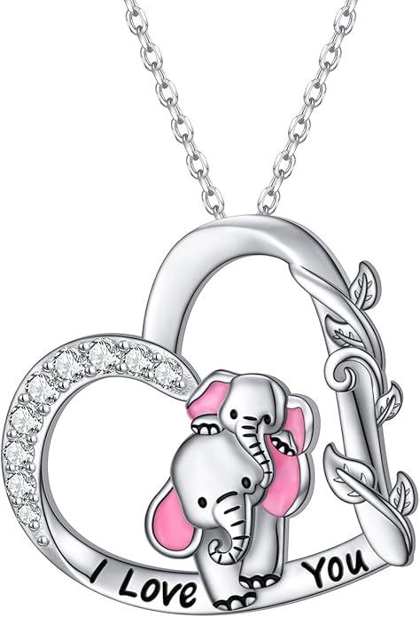 S925 Sterling Silver Mother Daughter Necklace Forever Love Giraffe Panda Dolphin Animal Pendant Jewelry for Women Adults