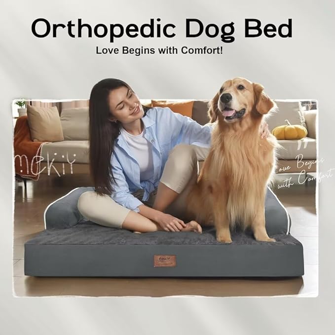Small Dog Bed and Cat Sofa Waterproof Orthopedic Dog Beds for Small Dogs Cat Bed Comfy Pet Couch Sofa Beds with Washable Removable Cover & Non-Slip Bottom