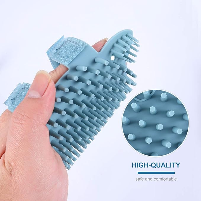 Scicalife Cat Self Groomer Cat Brush Wall Corner Massager Tool Silicone Cat Face Scratcher Medium