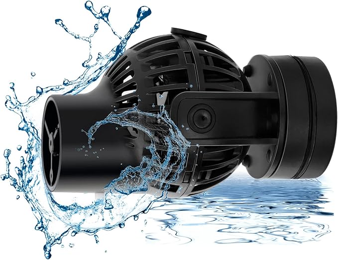 hygger Aquarium Wave Maker Circulation Pump, 792 GPH Ultra-silence Fish Tank Powerhead with Strong Magnet Suction Base for Freshwater or Saltwater Fish Tank, 360° Rotating Submersible Water Pump