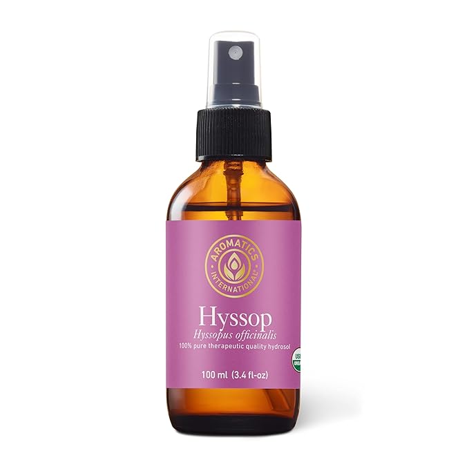 Aromatics International Hyssop Hydrosol 100ml | Herbal Aromatic Mist for Room Care