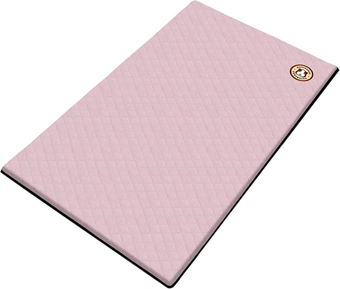 GuineaDad Premium Liner – Fleece Guinea Pig Cage Liner – Ultra-Plush Reusable Fleece Bedding with Waterproof Bottom – Extra Absorbent Liner for 2x4 C&C Cage (Blush)