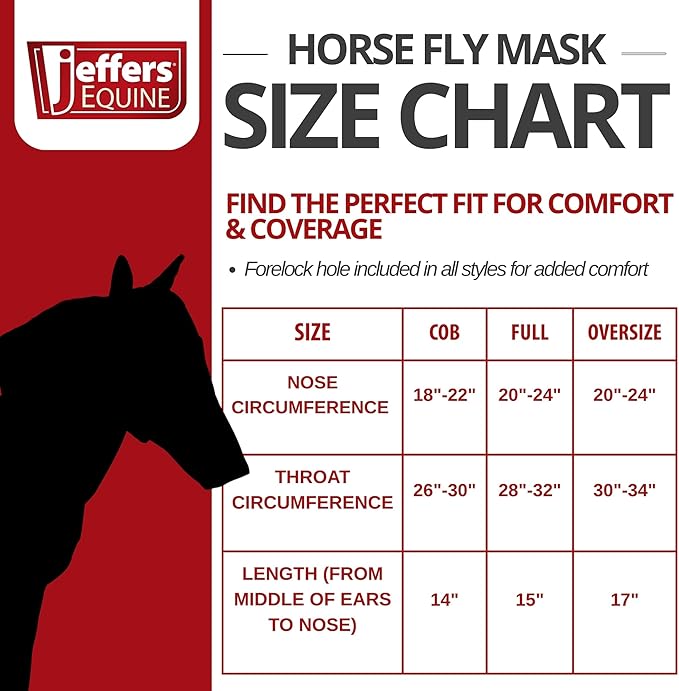 Jeffers Expression Lycra Horse Fly Mask – Oversize, Skater Cowgirl – Lightweight Stretch Horse Mask with Mesh Eyes & Ears, Breathable Lycra Fly Mask for Horses, Equine Summer Apparel & Gear