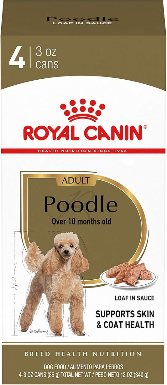 Royal Canin Poodle Adult Breed Specific Wet Dog Food, 3 oz can 4-pack